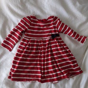 Baby Gap red striped dress